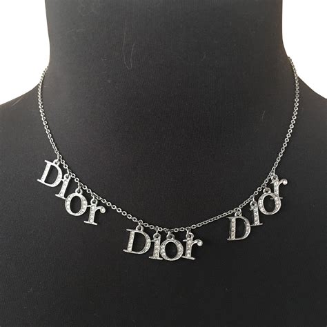 naszyjnik dior litery|Fashion Jewelry Necklaces & Pendants for Women .